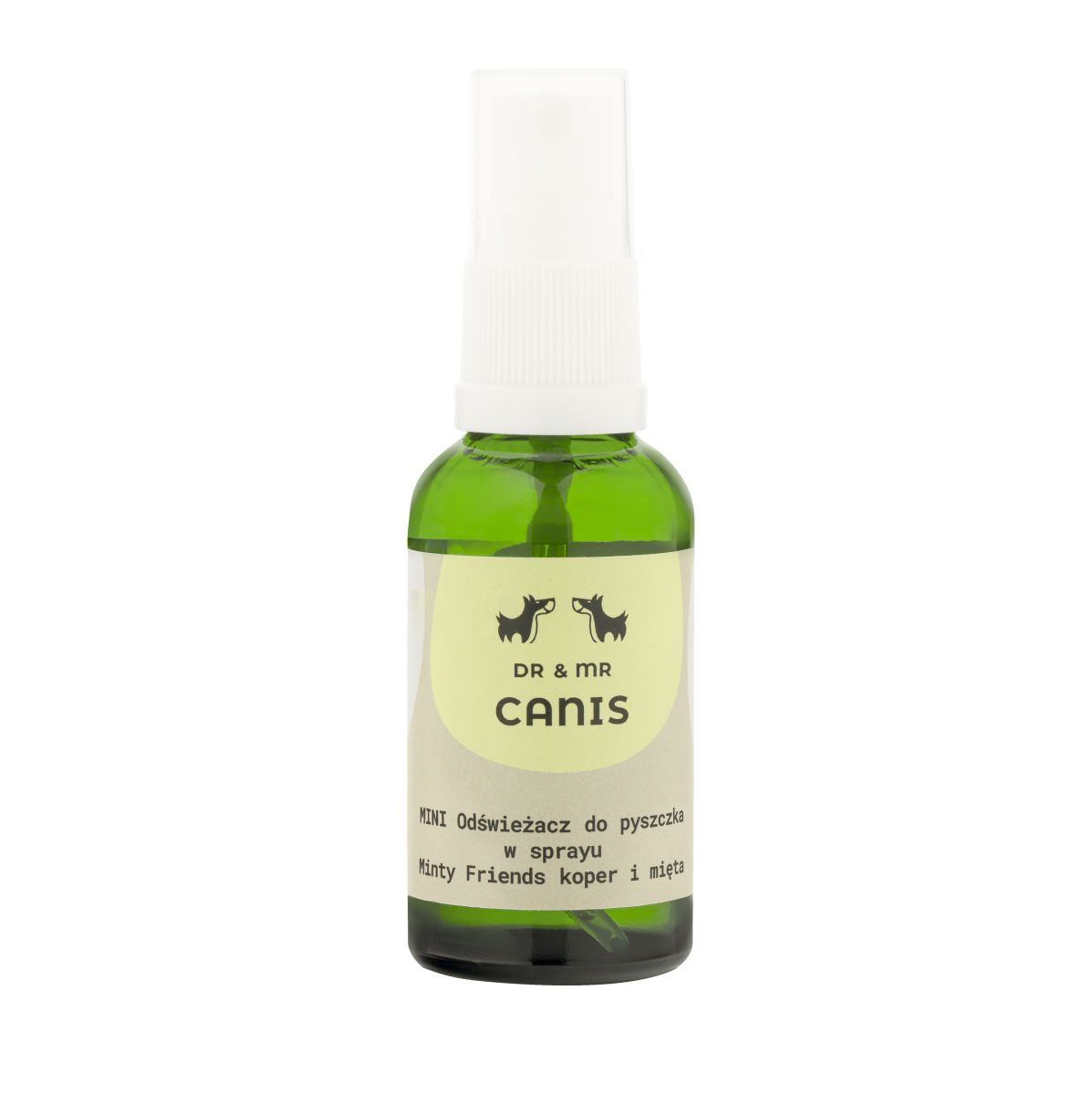 Mr Canis MINI Odświeżacz do pyszczka w sprayu Minty Friends  koper i mięta 30ml