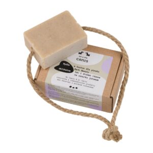 Mr Canis Mydło w kostce dla pieska Bark Beauty delikatne len i drzewo różane 110g