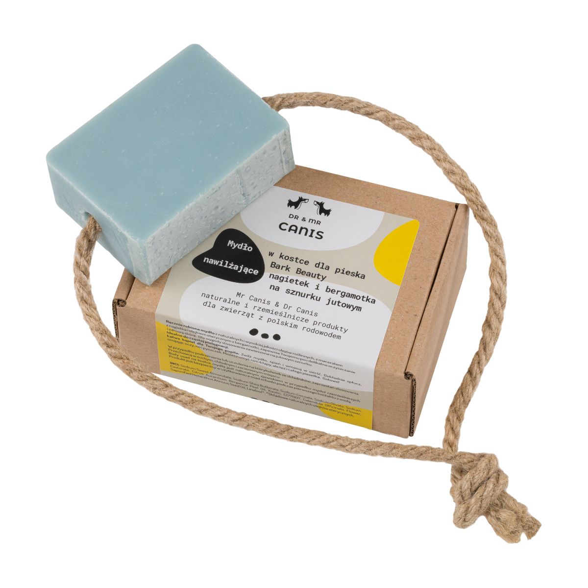 Mr Canis Mydło w kostce dla pieska Bark Beauty nawilżające nagietek i bergamotka 110g